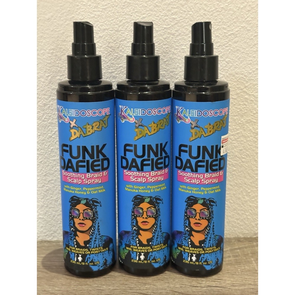 Kaleidoscope X DaBrat Funkdafied Soothing Braid & Scalp Spray ~ 8 OZ EA ~ 3pznew